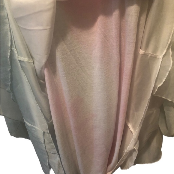 The Pyramid Collection Morning Dew Chiffon Batwing Tunic Sheer L/XL Fairycore - Picture 4 of 9